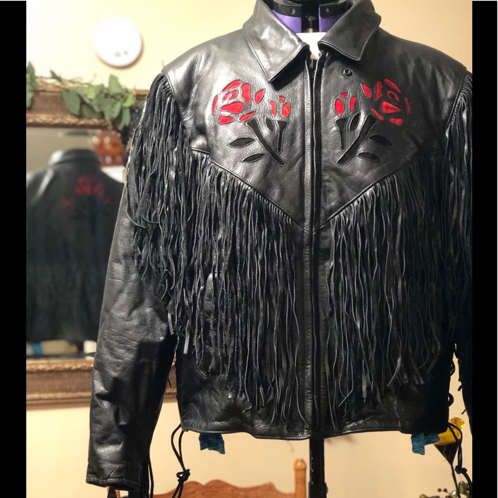 Woman’s Leather Jacket Black,  Mint Condition